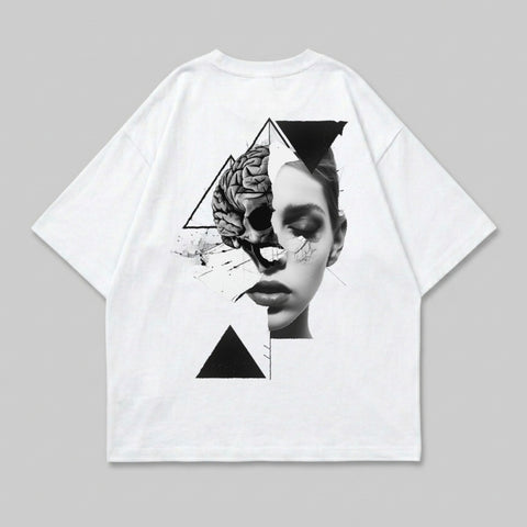 Black White Split Mind Skull Art Abstract Design product type
Skull art, Brain design, Woman face, Abstract graphic, Geometric shapes, Triangles art, Surreal design, Dark aesthetic, Black white art, Edgy fashion, Mind concept, Artistic print, Gothic inspired, Unique design, Creative art, Expression art, Split imagery, Monochrome graphic, Psychological art, Modern graphic