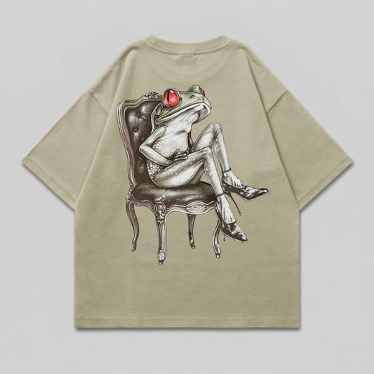 Frog Red Eyes Chair Heels Khaki Design product type