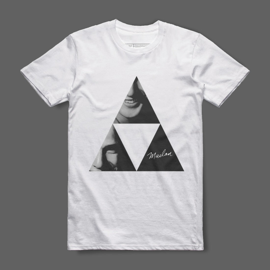Geometric Triangle Design with Faces T-shirt