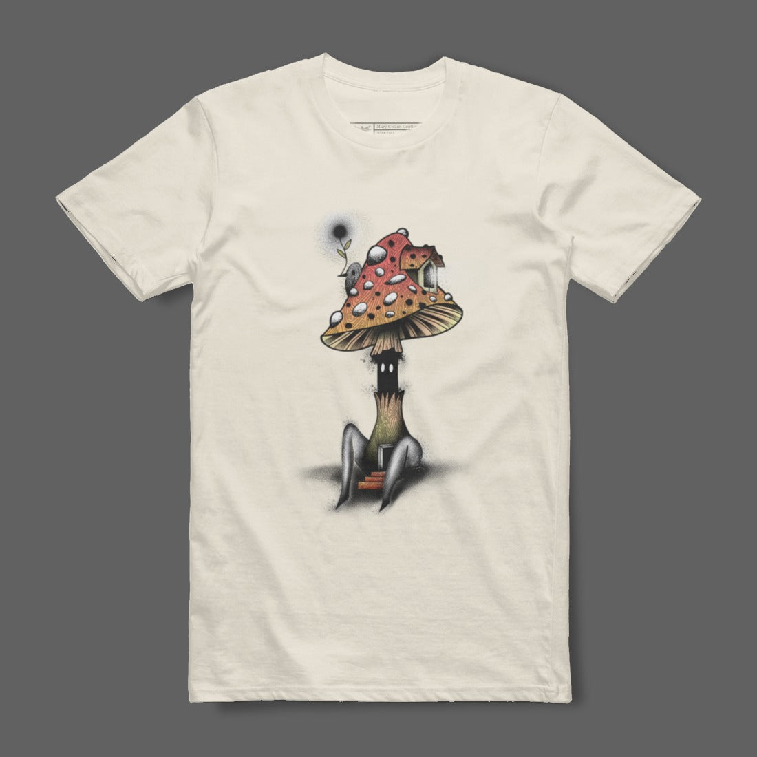 Surreal Mushroom Creature Art T-Shirt for Unique Style