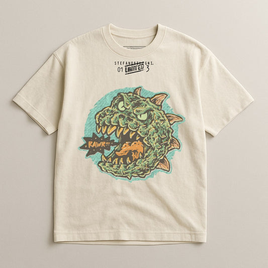 Dinosaur Graphic Print Casual Tee for Boys
