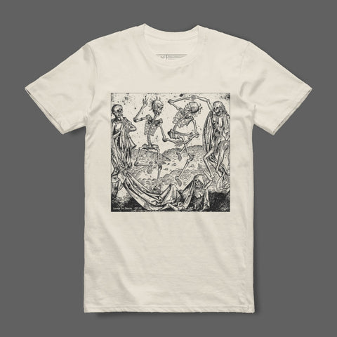 Intricate Skeleton Dance Design Graphic T-Shirt