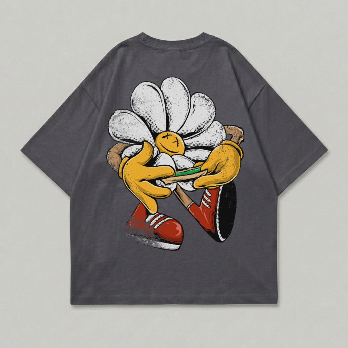 Happy Daisy Character Rolling Green Joint T-Shirt Product Type
