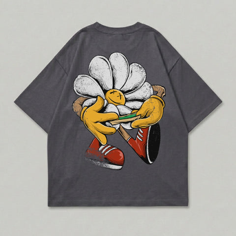 Happy Daisy Character Rolling Green Joint T-Shirt Product Type