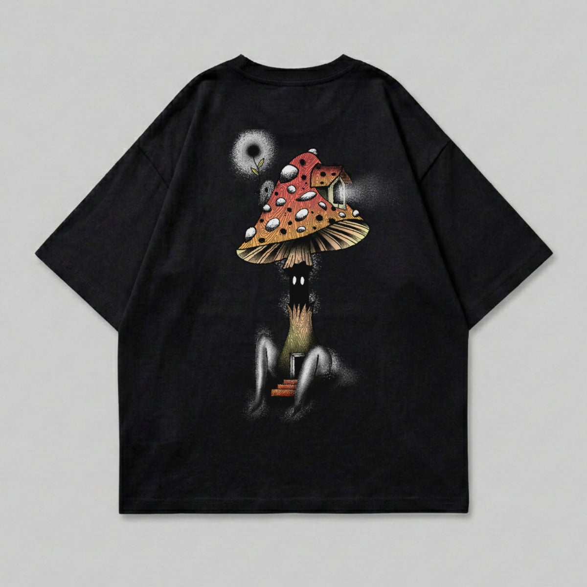 Mysterious Mushroom House Shadow Figure Dark product type