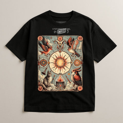 Mystical Animal Illustration Graphic T-shirt