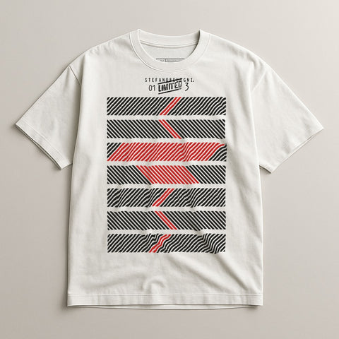 Unique Graphic Printed White Designer Casual Apparel