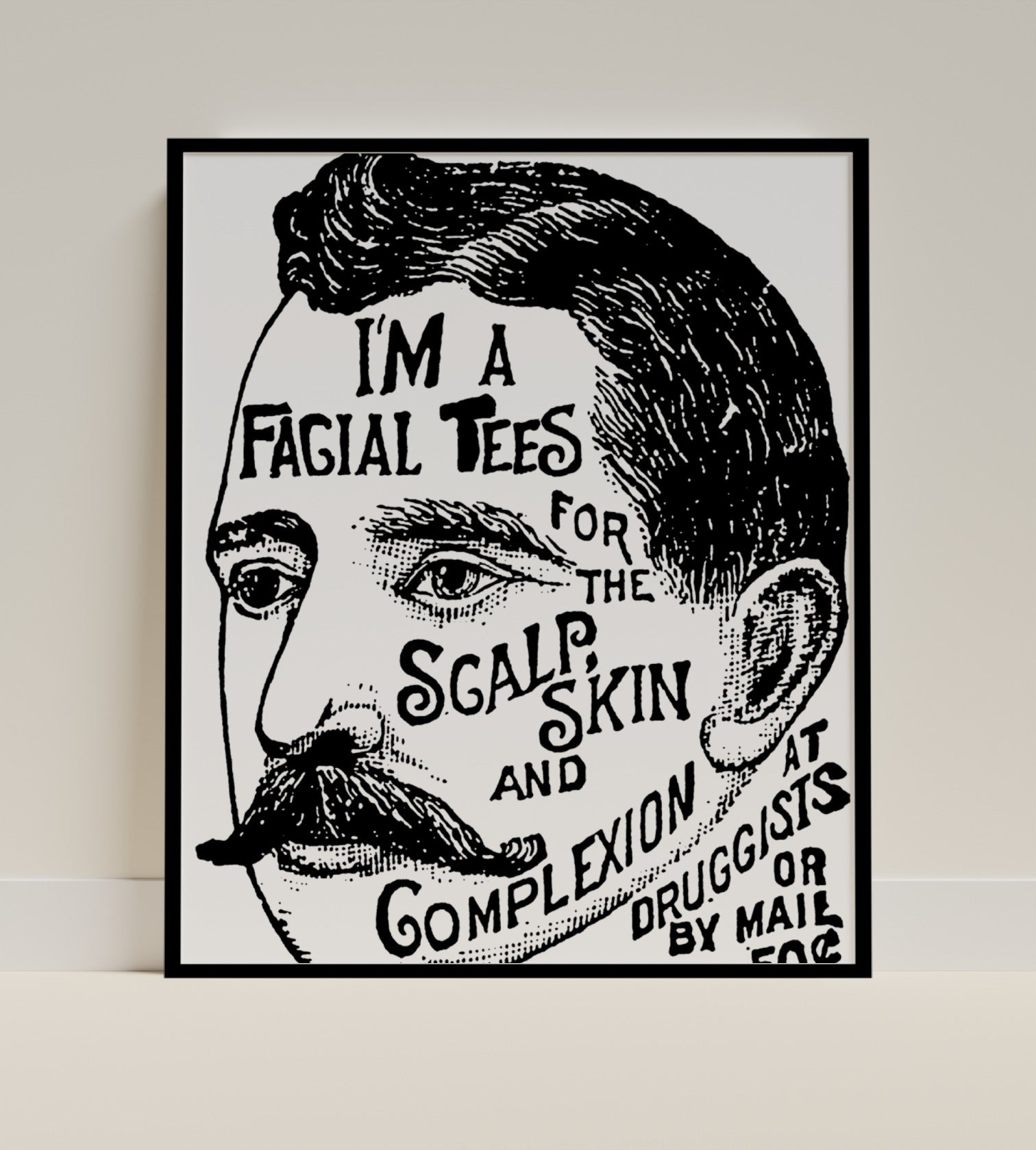Vintage Style Medical Ad Art Print for Home Decor