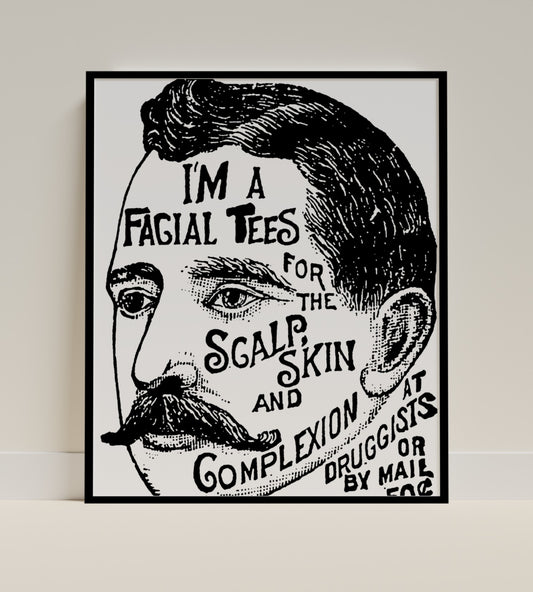 Vintage Style Medical Ad Art Print for Home Decor