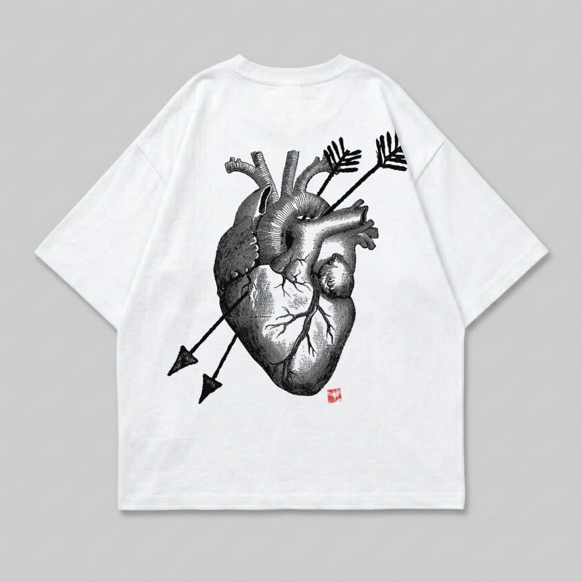 Anatomical Heart Arrows Pierced Engraving product type