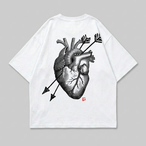 Anatomical Heart Arrows Pierced Engraving product type