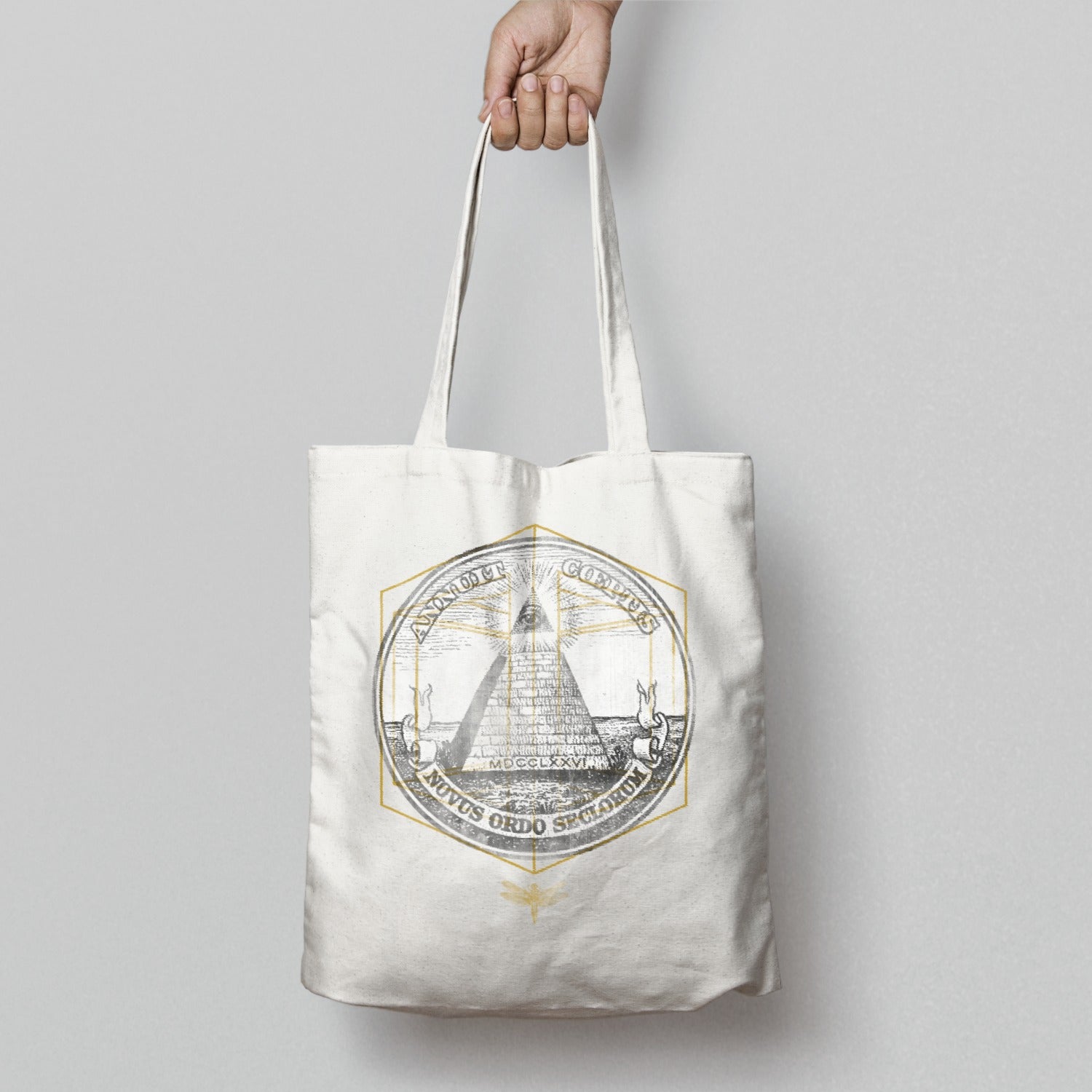Annuit Coeptis Pyramid Design Tote Bag Product