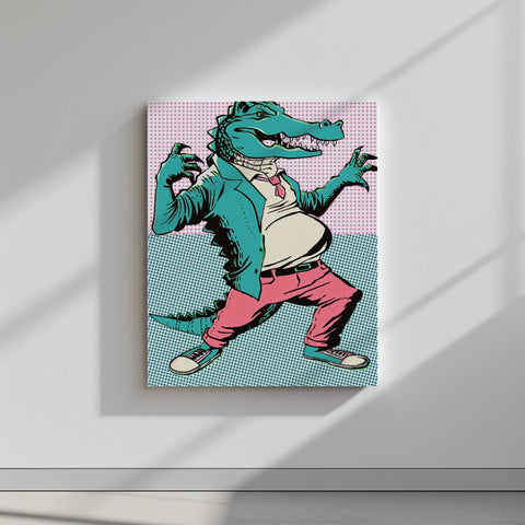 Quadro canvas CrocoDots