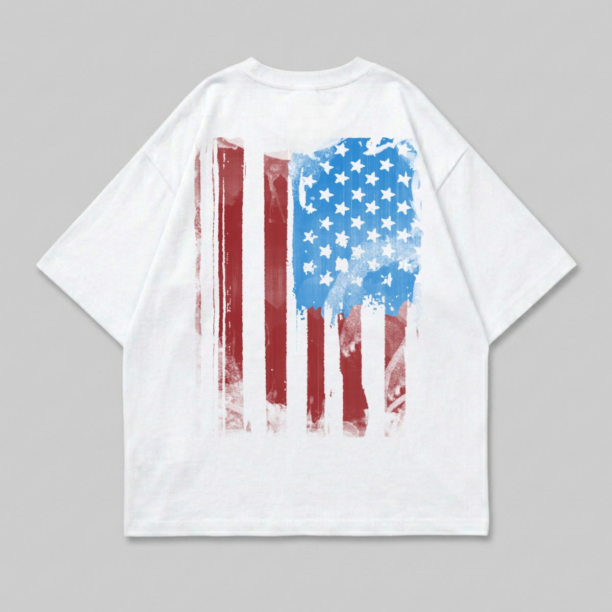 Distressed American Flag Design White product type