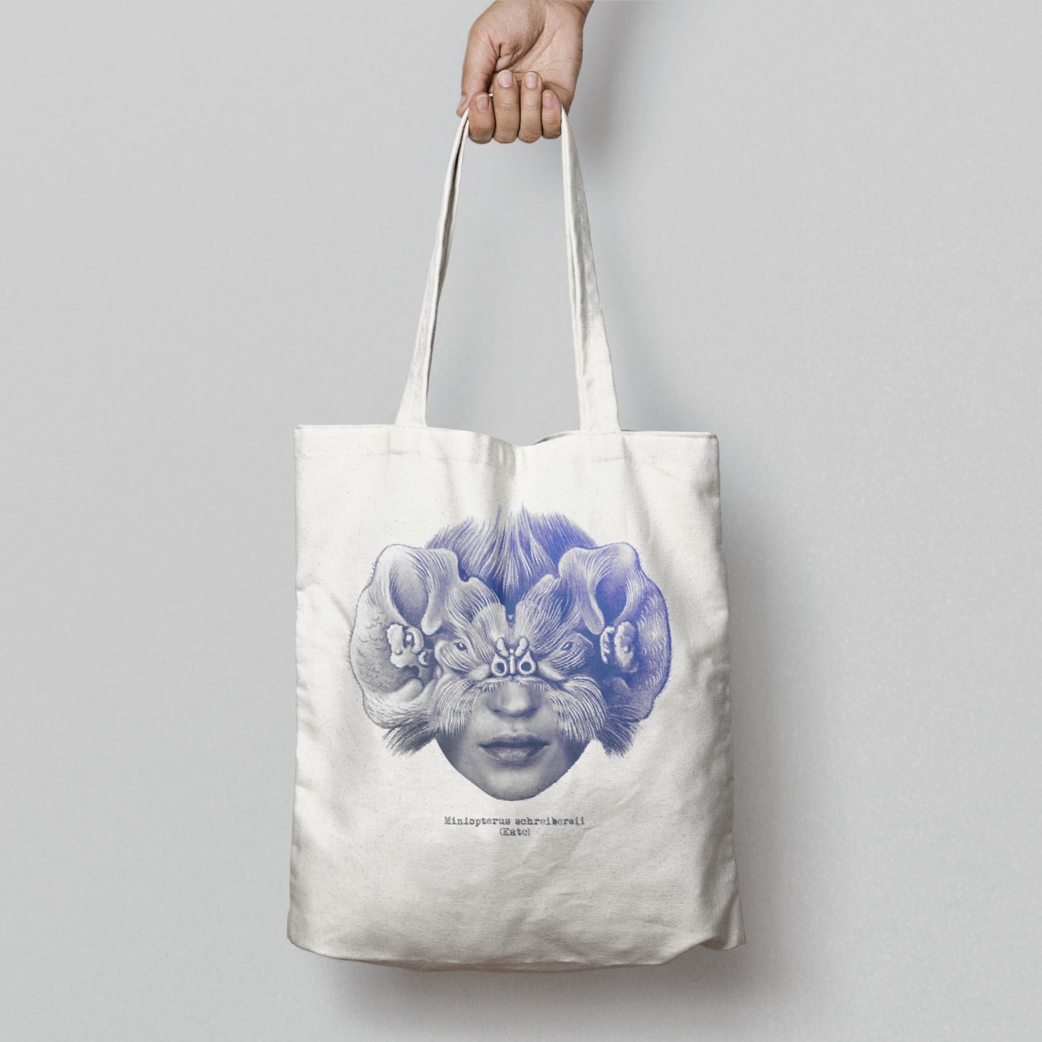 Unique Art Face And Animal Design Tote Bag