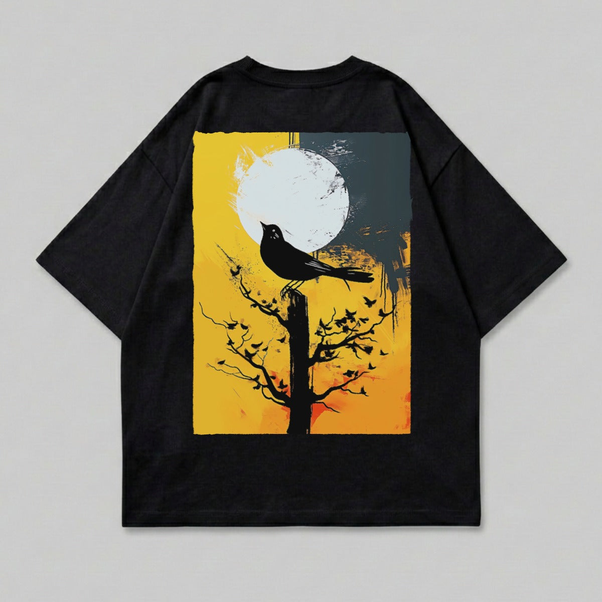 Black Bird Moon Tree Grunge Art Oversized product type
Blackbird, Raven Art, Moonlight, Tree Silhouette, Grunge Style, Abstract Print, Dark Academia, Gothic Design, Nature Inspired, Night Scene, Artistic Graphic, Oversized Fit, Graphic T-shirt, Unique Design, Spooky Art, Celestial Print, Forest Theme, Indie Aesthetic, Streetwear Style, Bird Perched