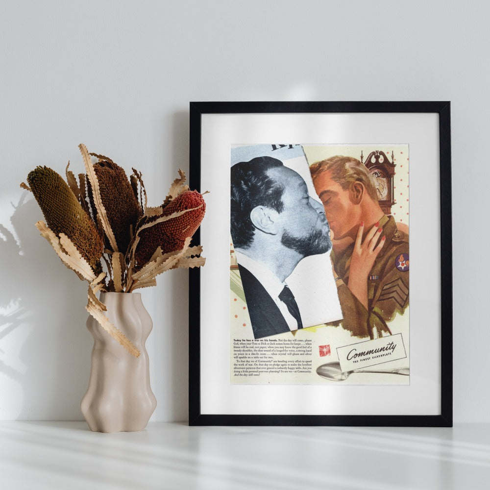 Community Vintage Art Print for Home Decor