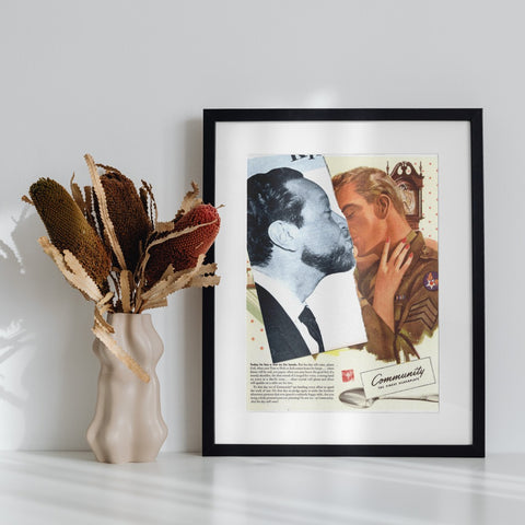Community Vintage Art Print for Home Decor