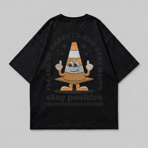 Please Be Careful AND Stay Happy Traffic Cone product type