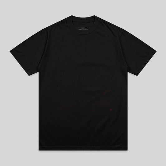COTTON COU Black Crew Neck Short Sleeve T-Shirt product type