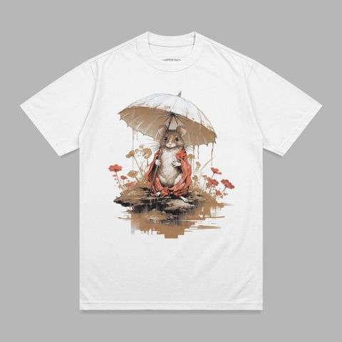 Rainy Mouse Umbrella Red Cloak Flowers Water product type