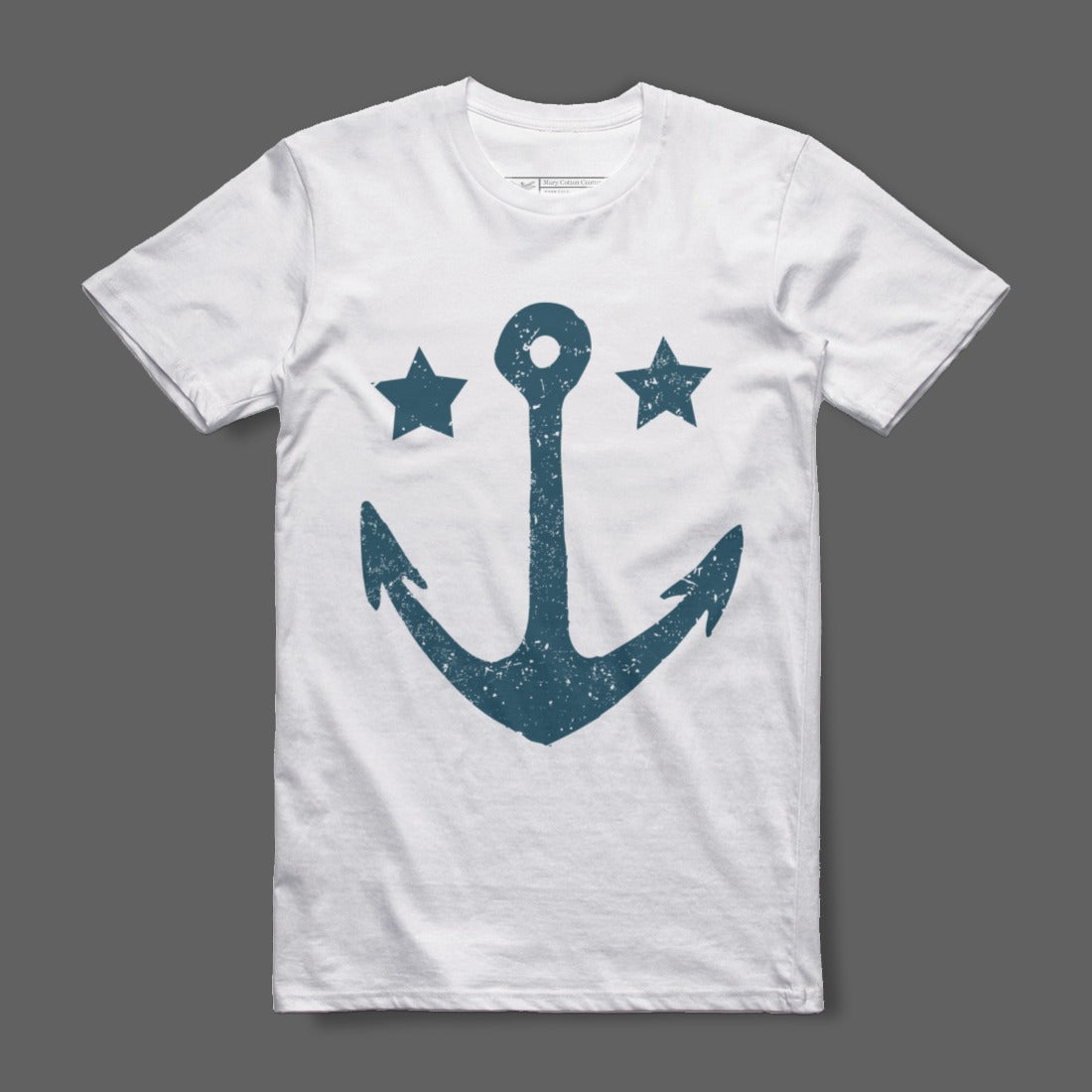 Nautical Anchor Graphic Design T-Shirt for Casual Wear