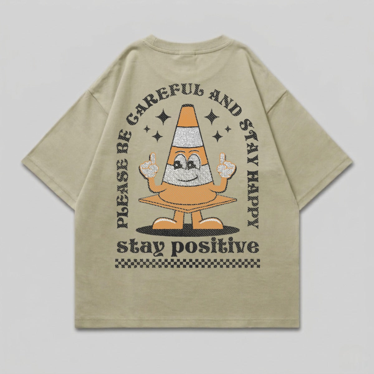 Careful And Happy Cone Character stay positive product type
Streetwear
Graphic Tee
Traffic Cone
Cartoon Character
Smiley Face
Positive Vibe
Quote Shirt
Retro Design
Vintage Style
Quirky Print
Unisex Apparel
Casual Fashion
Beige Shirt
Happy Slogan
Creative Graphic
Urban Style
Aesthetic Tee
Indie Clothing
Funky Design
Pop Culture