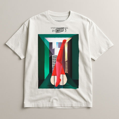 Abstract Urban Art Print Oversized T-Shirt