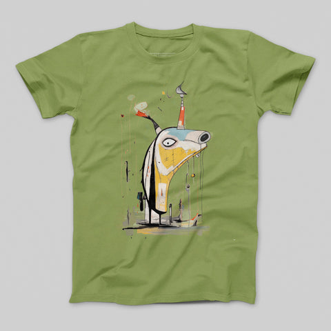 Abstract Art Style Graphics Contemporary T-shirt