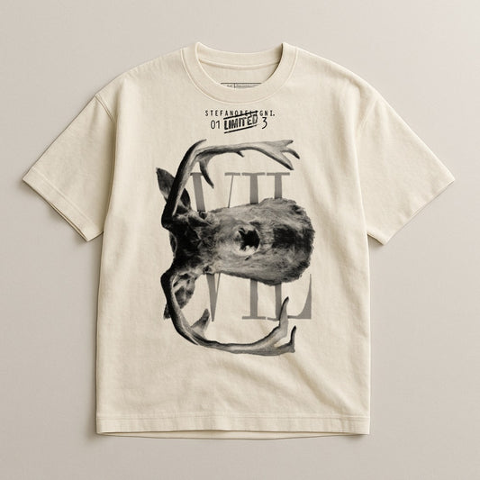 Stefandberg 01 Limited Edition Antler Graphic T-Shirt