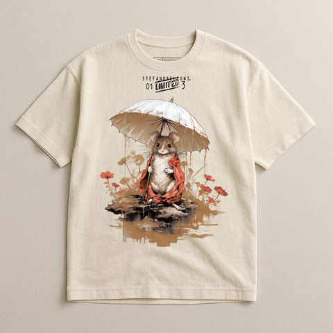 Adorable Mouse With Umbrella Limited Edition T-Shirt