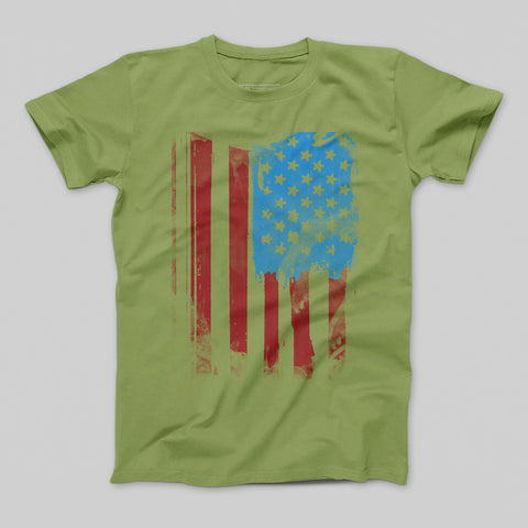 T-shirt donna boyfriend FlagUSA