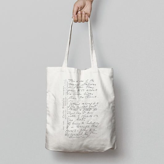 Stylish Handwritten Script Design Tote Bag