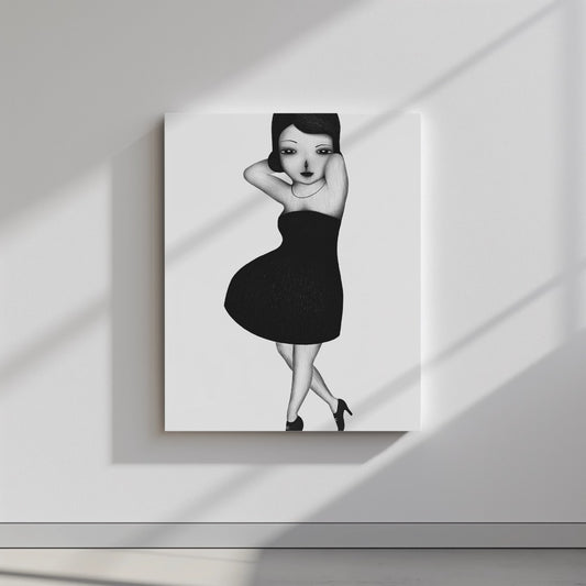 Quadro canvas modella
