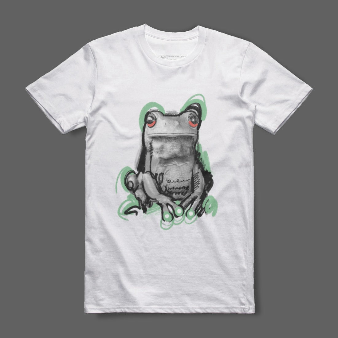 Frog Illustration Graphic Designer Tee Shirt