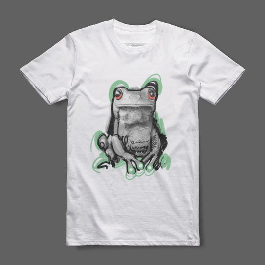 Frog Illustration Graphic Designer Tee Shirt