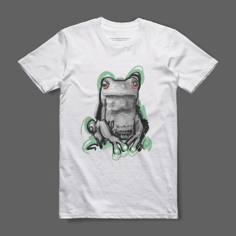Frog Illustration Graphic Designer Tee Shirt