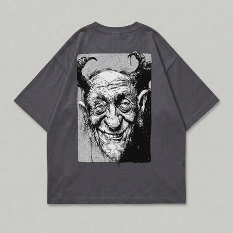 Dark horned demon grin graphic t-shirt product type

Tshirt
Graphic Tee
Demon Print
Horned Creature
Creepy Art
Gothic Style
Occult Fashion
Dark Aesthetic
Horror Fashion
Monster Face
Old Grin
Illustration Shirt
Charcoal Tee
Alternative Top
Streetwear
Oversized Fit
Unique Design
Evil Grin
Devil Horns
Macabre Art
