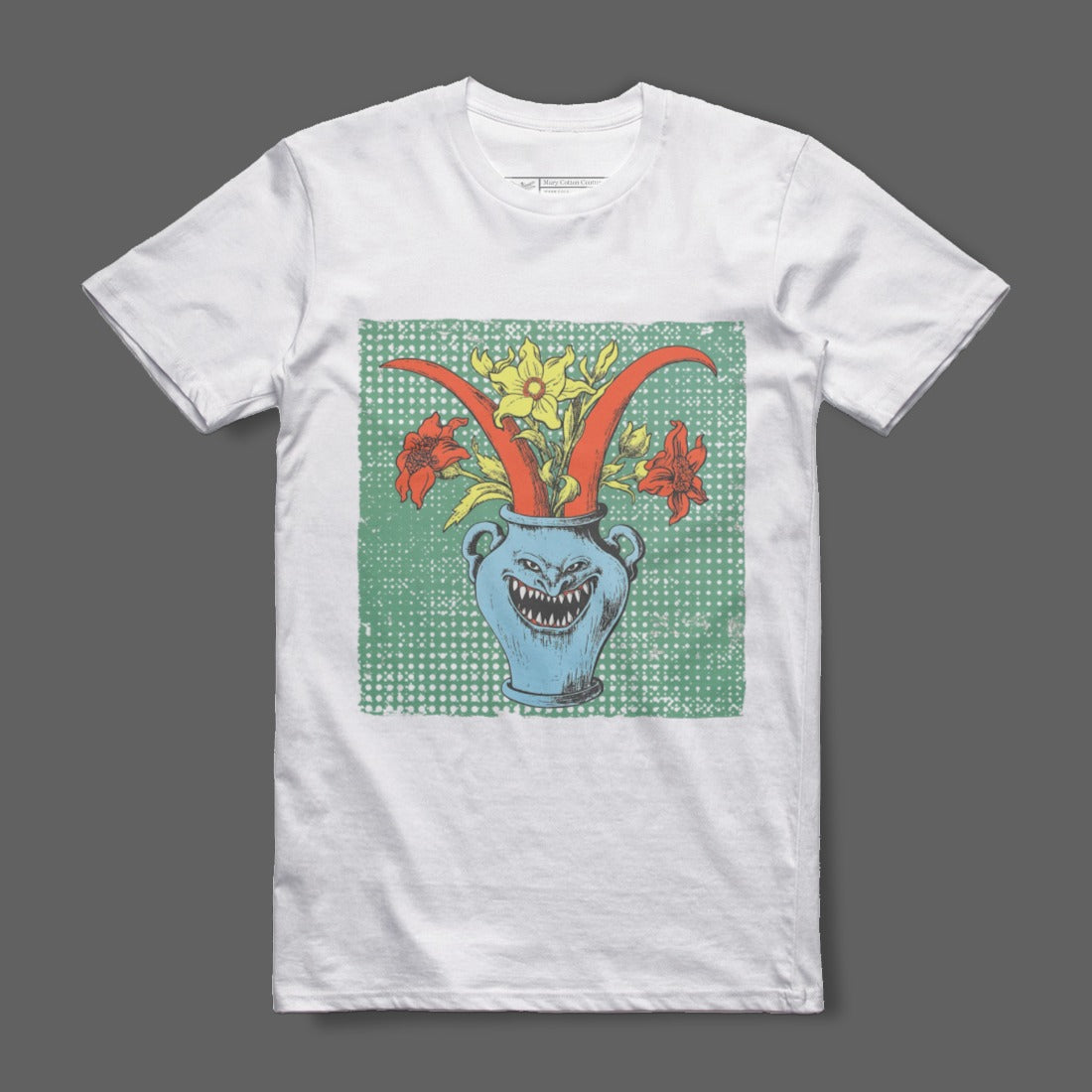 Creative Floral Monster Graphic T-Shirt