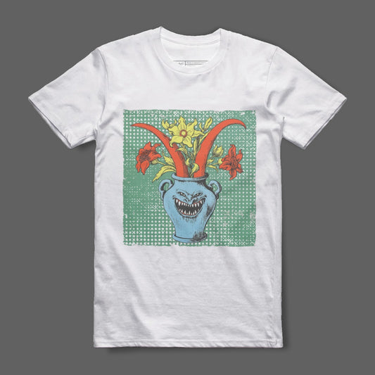 Creative Floral Monster Graphic T-Shirt