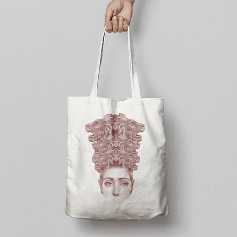 Unique Artistic Design Hand-Drawn Illustration Tote Bag