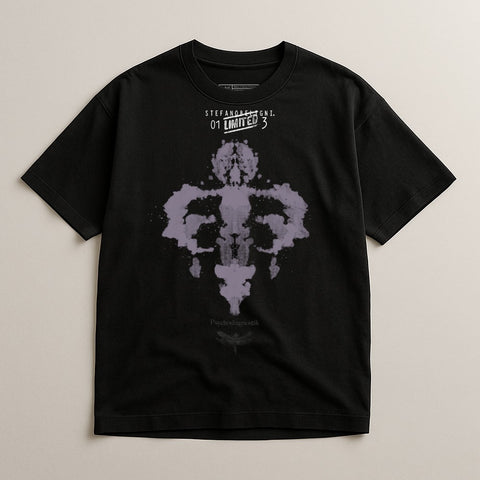 Stylish Black Graphic Tee with Unique Design