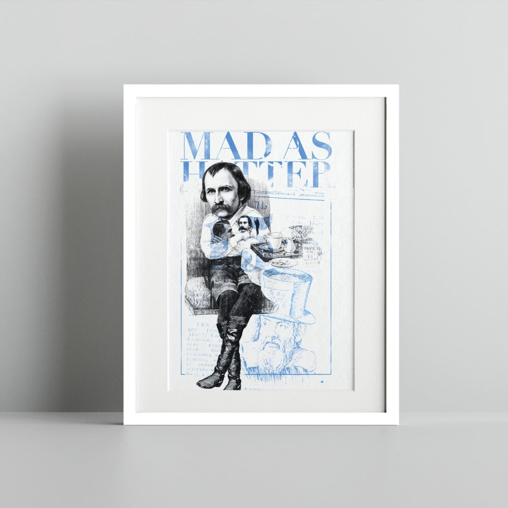 Mad As Hatter Art Print Intricate Portrait Frame
