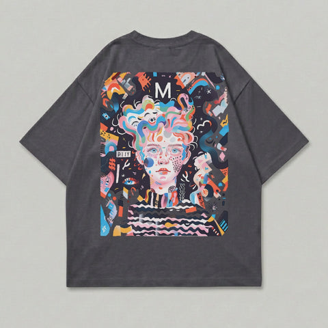 Abstract Colorful Face Graphic Back Print M PIIY product type
T-Shirt, Graphic Tee, Back Print Shirt, Abstract Design, Colorful Art, Face Graphic, Modern Style, Unique Apparel, Streetwear Fashion, Oversized Tee, Dark Gray Top, Vibrant Print, Artistic Clothing, Statement Shirt, Unisex T-Shirt, Casual Wear, Eye-Catching, Creative Art, M Logo, PIIY Graphic