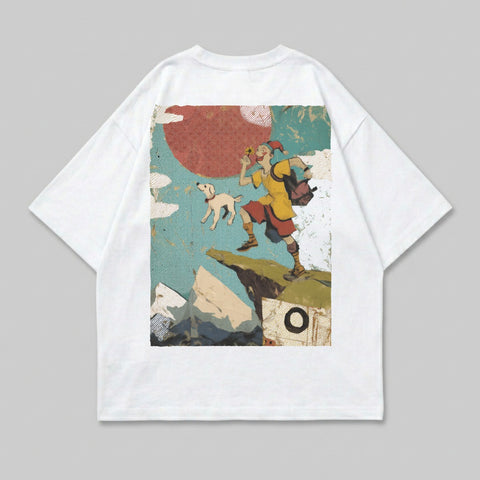 Adventurer Dog Mountain Journey Whistle Red Sun t-shirt
adventurer, dog, mountain, journey, whistle, red sun, travel, exploration, nature, cliff, landscape, graphic tee, illustration, collage art, vintage style, retro graphic, unique design, whimsical, companion, outdoor adventure