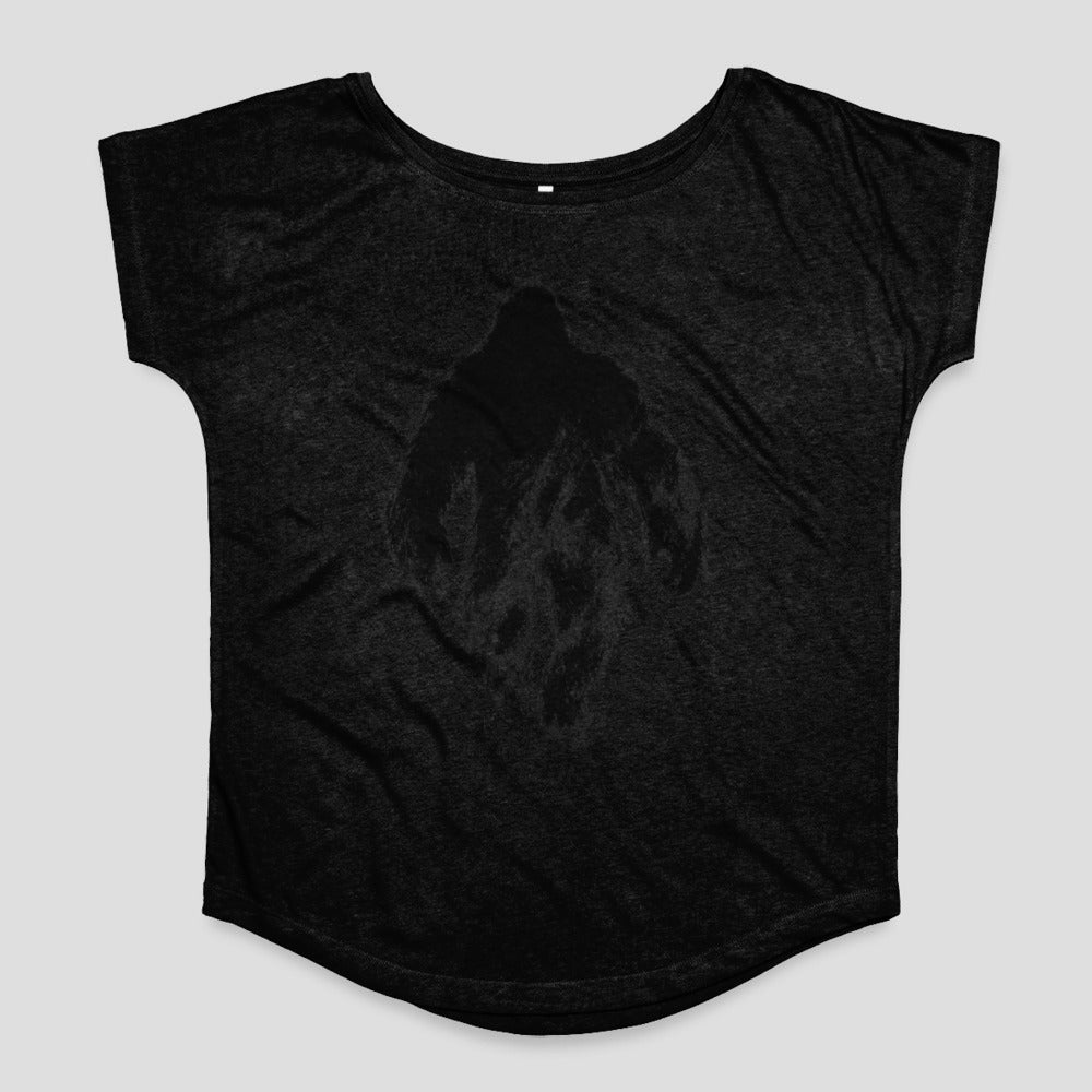 Black Shadow Graphic Women's Relaxed-Fit Shirt