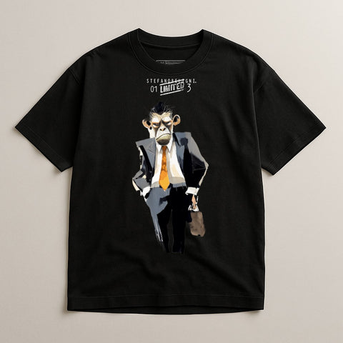 Stylish Business Ape Graphic T-shirt for Fashion Enthusiasts