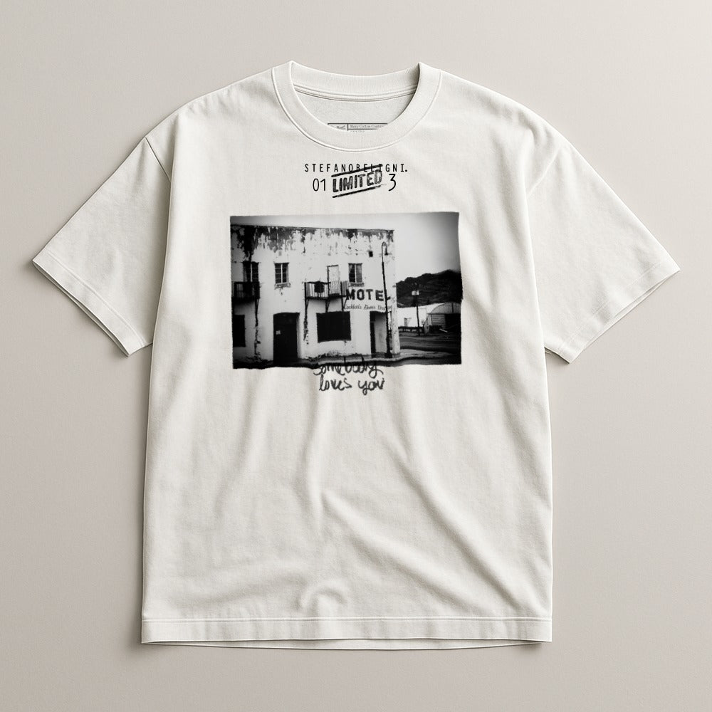 Retro Graphic Tee with Classic Motel Print