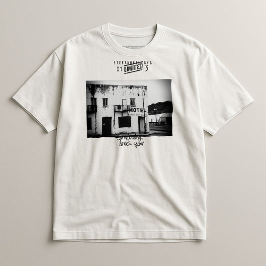 Retro Graphic Tee with Classic Motel Print