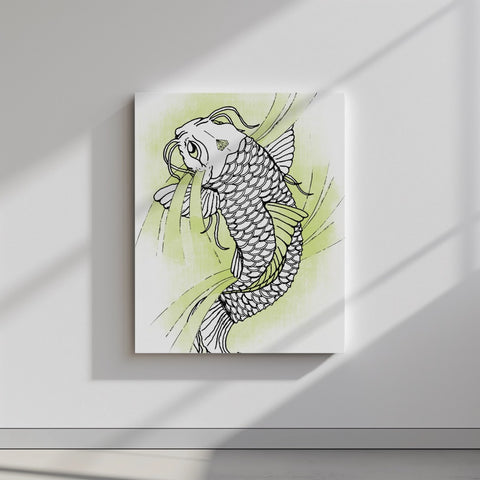 Quadro canvas Koi